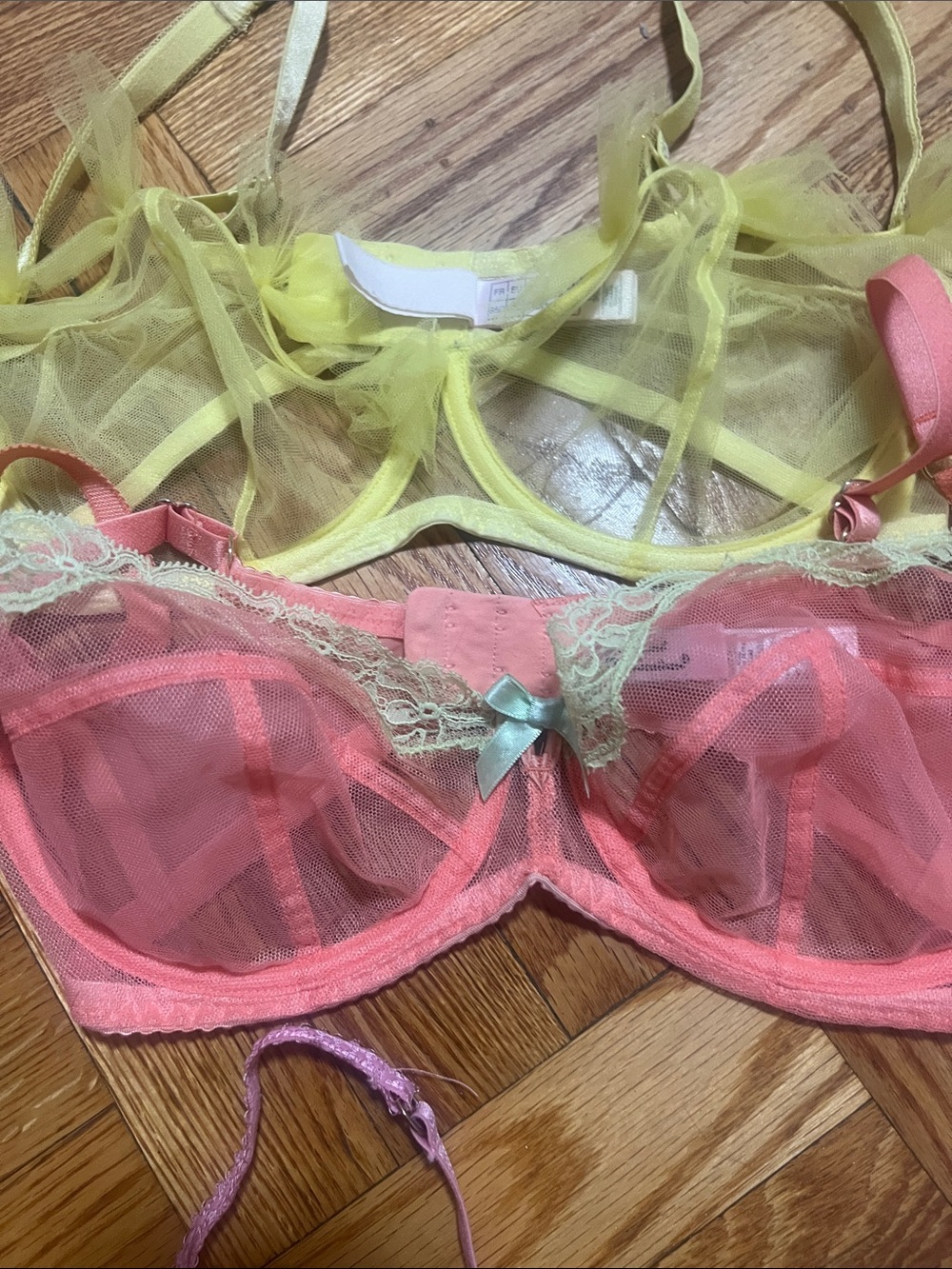 Agent Provocateur Multi-Color Sheer Mesh Balconette Bras / Set of 5 - Picture 4 of 8